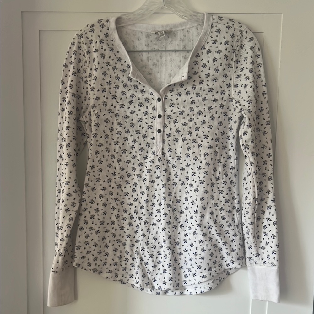 Lucky Brand Waffle Henley